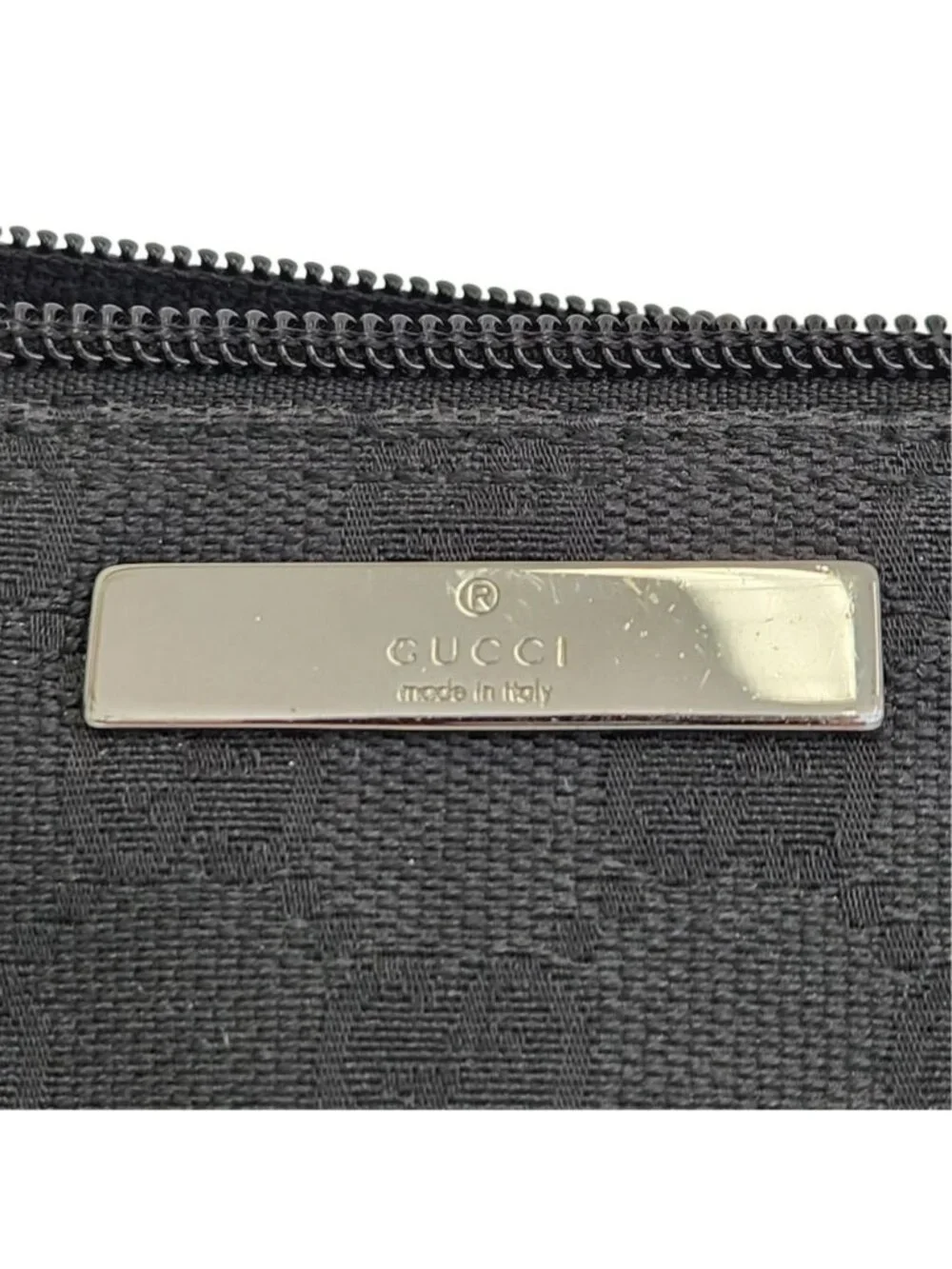 Gucci GG Canvas Pouch Black Handbag